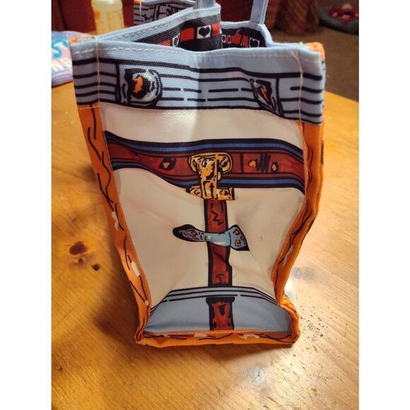 CANVAS HEART TOTE BAG CUTE PRINT SHOULDER BAG NWT - Picture 10 of 15